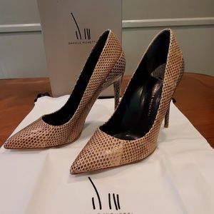 *SALE* NEW Daniele Michetti snakeskin heels